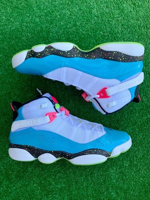 Jordan 6 Rings White Light Blue Fury Cyber Pink' Mens Size 10 CK0018-100 NEW | eBay