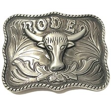 Longhorn Bull Belt Buckle for Men- Western Rodeo Texas Cowboy Belt Buckle