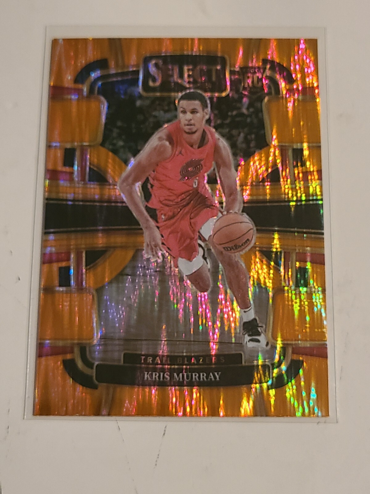 2023-24 Panini Select #91 Kris Murray Orange Flash Prizms Orange Flash