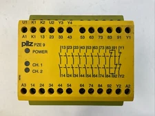 PILZ PZE 9 24VDC 8n/o 1n/c SAFETY RELAY