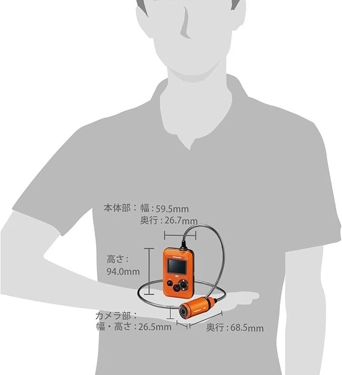 Panasonic HX-A500 4K POV Camcorder Wearable Camera Orange Tested Good Condition - Image 2 of 4