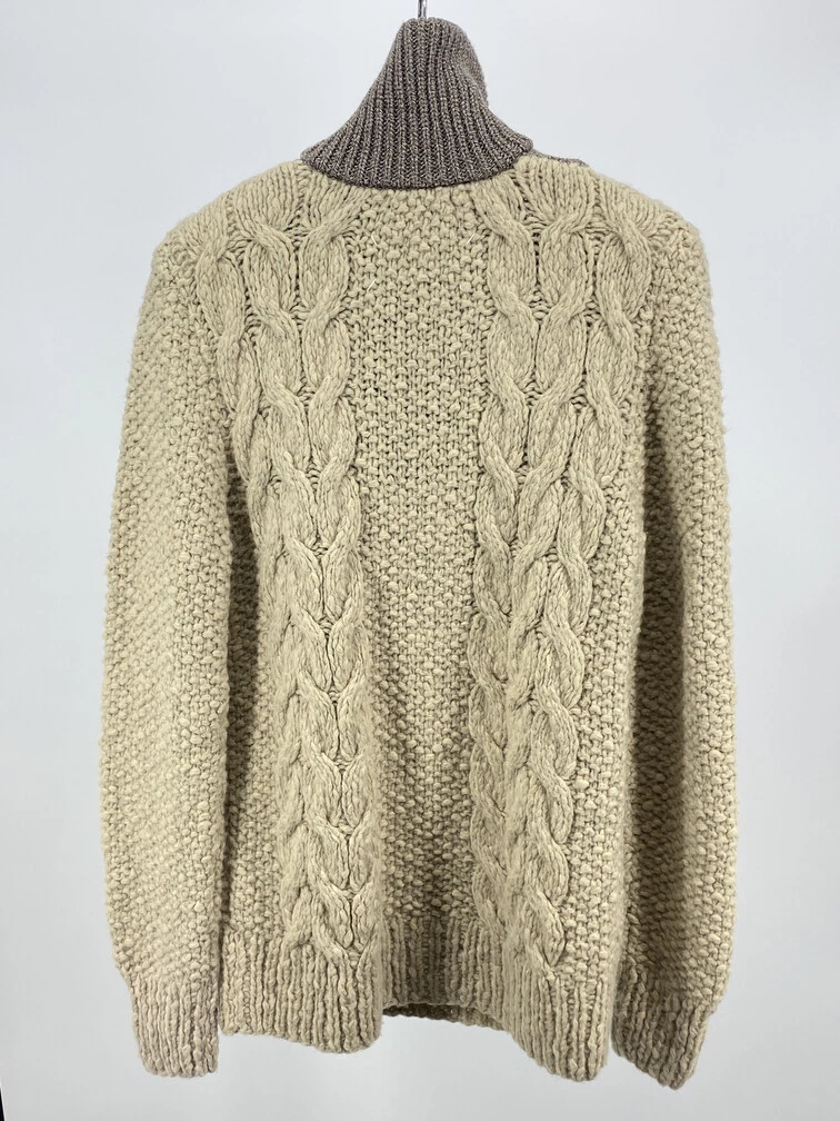 Maison Margiela Handmade Wool Quarter Zip Knit size M NWT | eBay