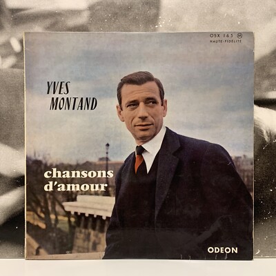 YVES MONTAND - CHANSONS D'AMOUR LP VG+/VG- 1958 FRANKREICH ODEON OSX 165