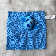 Walmart Square Blues Clues Lovey Security Blanket Blue Fleece Puppy Print CUTE