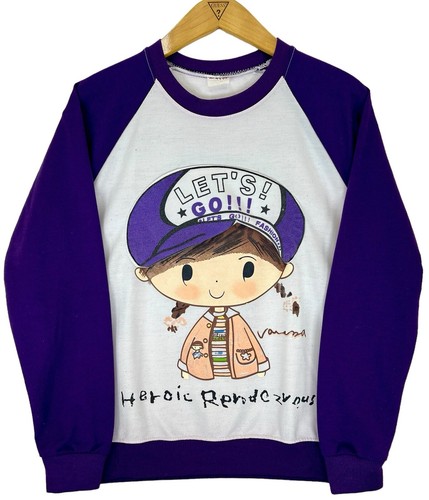 Vtg Heroic Rendezvous Classic Purple Graphics Sweatshirt  - Women's Sz Medium