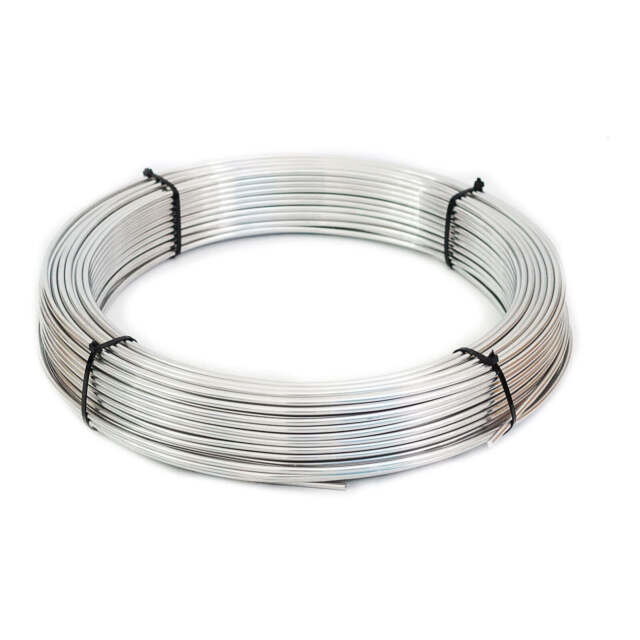 Aluminum wire round wire Ø 8 mm AlMgSi for lightning protection grounding - goods by the meter-