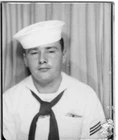ORIGINAL VINTAGE PHOTO: Military Man Male Navy Sailor Arcade Portrait 40's WW2