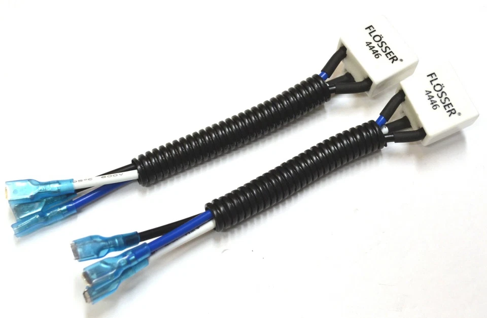 Flosser Wire Ceramic 4446 Pigtail Female 9003 HB2 H4 Head Light Bulb Socket Plug - Image 2 of 4