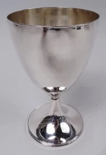 Hougham Goblet Antique Georgian Neoclassical English Sterling Silver 1798