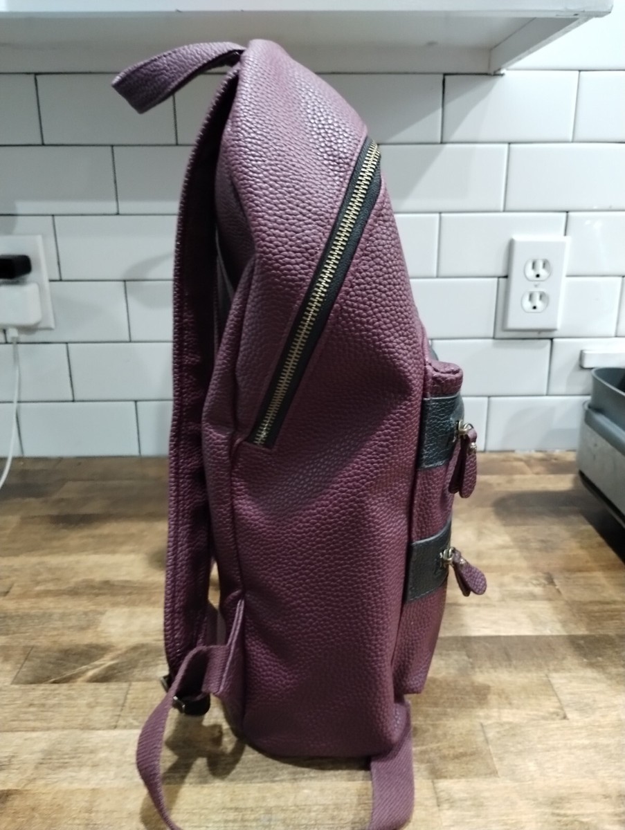 Doterra Convention Backpack Burgundy Vegan Leather Essential Oils