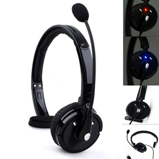 Truck Driver Over Head Bluetooth Wireless Noise Cancelling Headset with