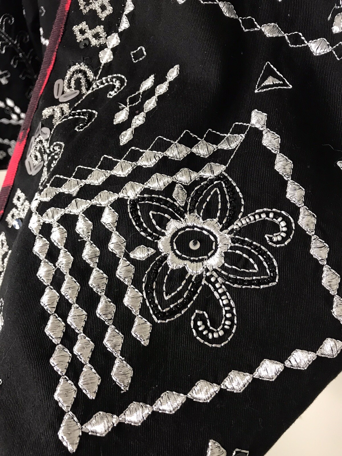 Notations women Jacket with Sequined Embroidered … - image 8