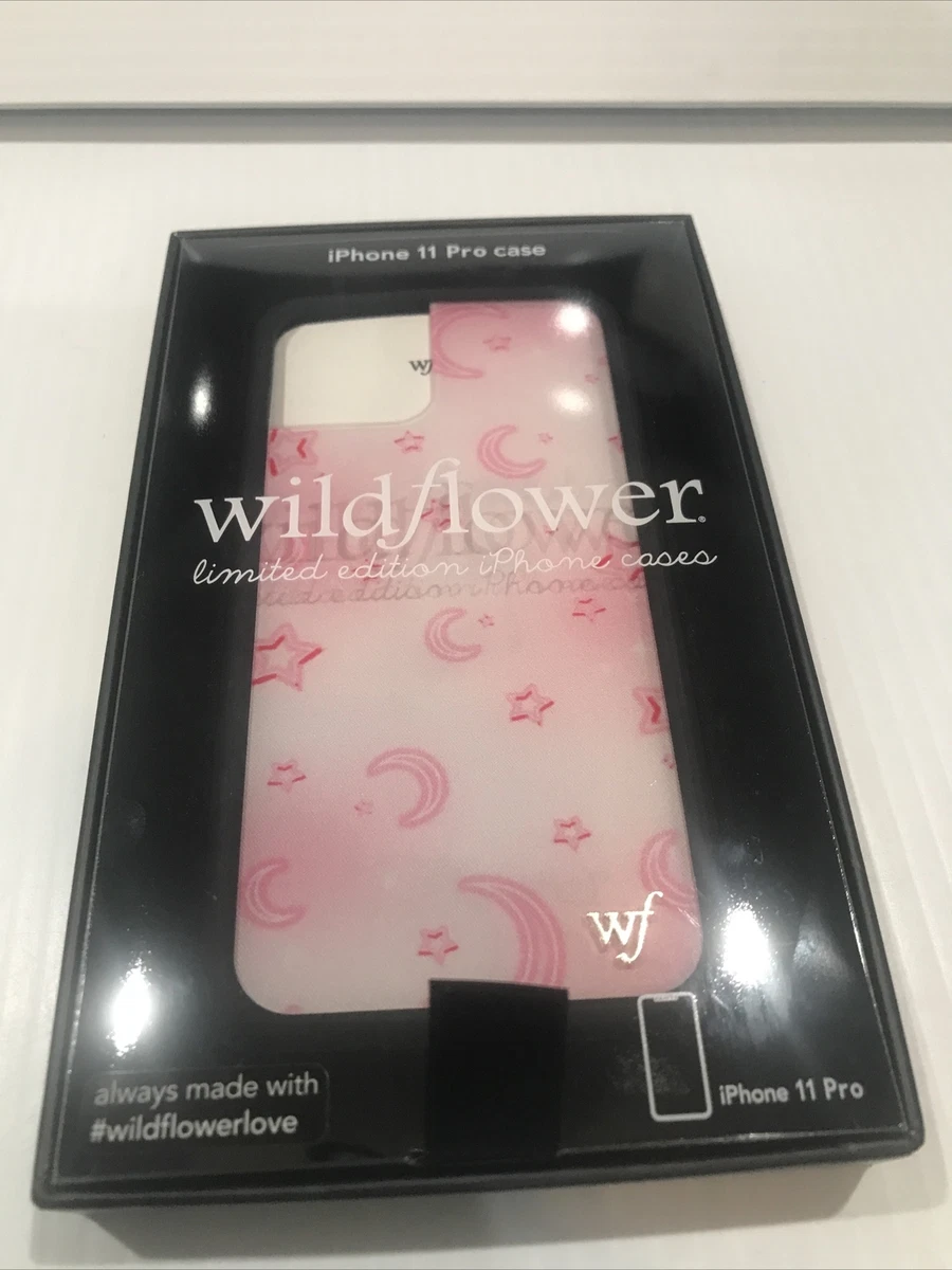iphone 11 Pro Case Wildflower Limited Edition Moon & Stars Pink