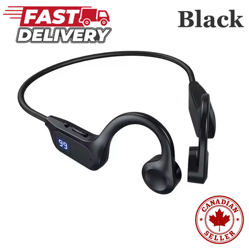 Bone Conduction Headphones Bluetooth 5.3 Wireless Digital Display Outdoor Sport - 第 1/5 張圖片