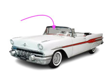 Fits: 1957-1957 Chevrolet Bel Air 2 Door Convertible Front Windshield Glass