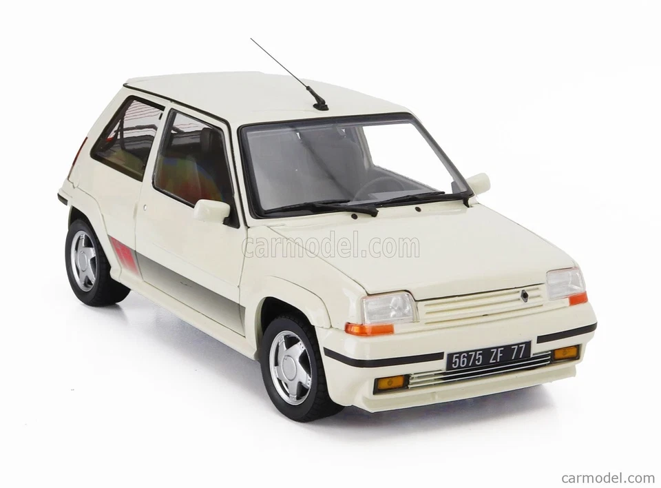 RENAULT SUPERCINQE GT TURBO 1989 PANDA WHITE 1:18 Norev 185206R Die Cast 1/18 - Immagine 4 di 4