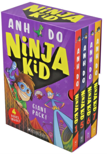 NEW Ninja Kid Books 1-4 Collection 4 Book Gift Set "Nerd to Ninja" by Anh Do! - Foto 1 di 1