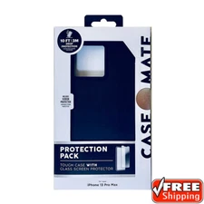 Case-Mate Black Case Protection Pack iPhone 13 Pro Max w/Glass Screen Protector