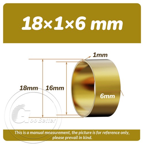 Brass Bushing Sleeve Collar OD 6 7 8 9 10 - 22mm Round Hollow Tube 6-50mm Long - Picture 66 of 85