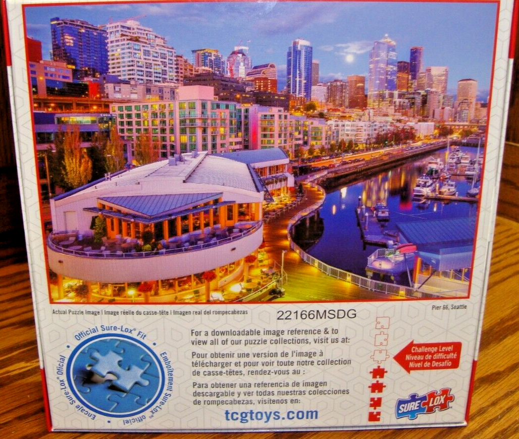 FANTASTIC PHOTOS~ 500 Pc Puzzle~PIER 66, SEATTLE ~SureLox~14+ yrs