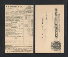 1902 W H MOREHOUSE & CO SEED MERCHANTS TOLEDO OH ADVERTISING POSTAL CARD UX14