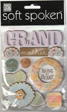 RARE! MAMBI Soft Spoken 3D stickers FD GRANDMOTHER Theme 95518 Fast FREE Ship!