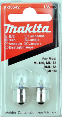 Makita Zubehör - Glühlampe, 2 Stk A-30542
