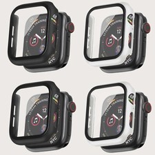 4 Packs For Apple Watch Series 6 5 4 iWatch Cover 44mm Screen Protector Case