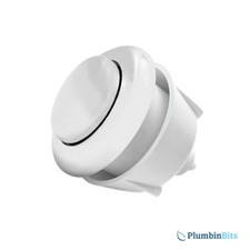 Dudley 327735 Vantage Chrome Royal Single Flush 51mm Round Pneumatic Push Button