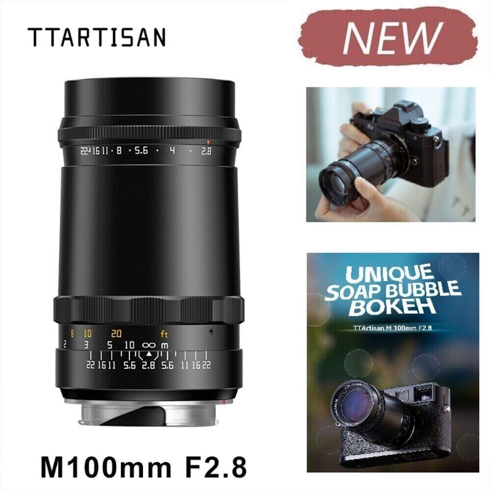 TTArtisan 100mm F2.8 Bubble Bokeh Lens Full Frame For Leica
