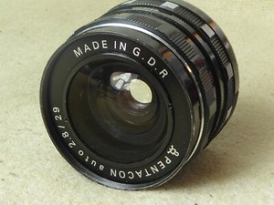 Pentacon 2.8 / 29mm G.D.R. WIDE-Angle M42 & DIGITAL fit Lens 29mm F2.8