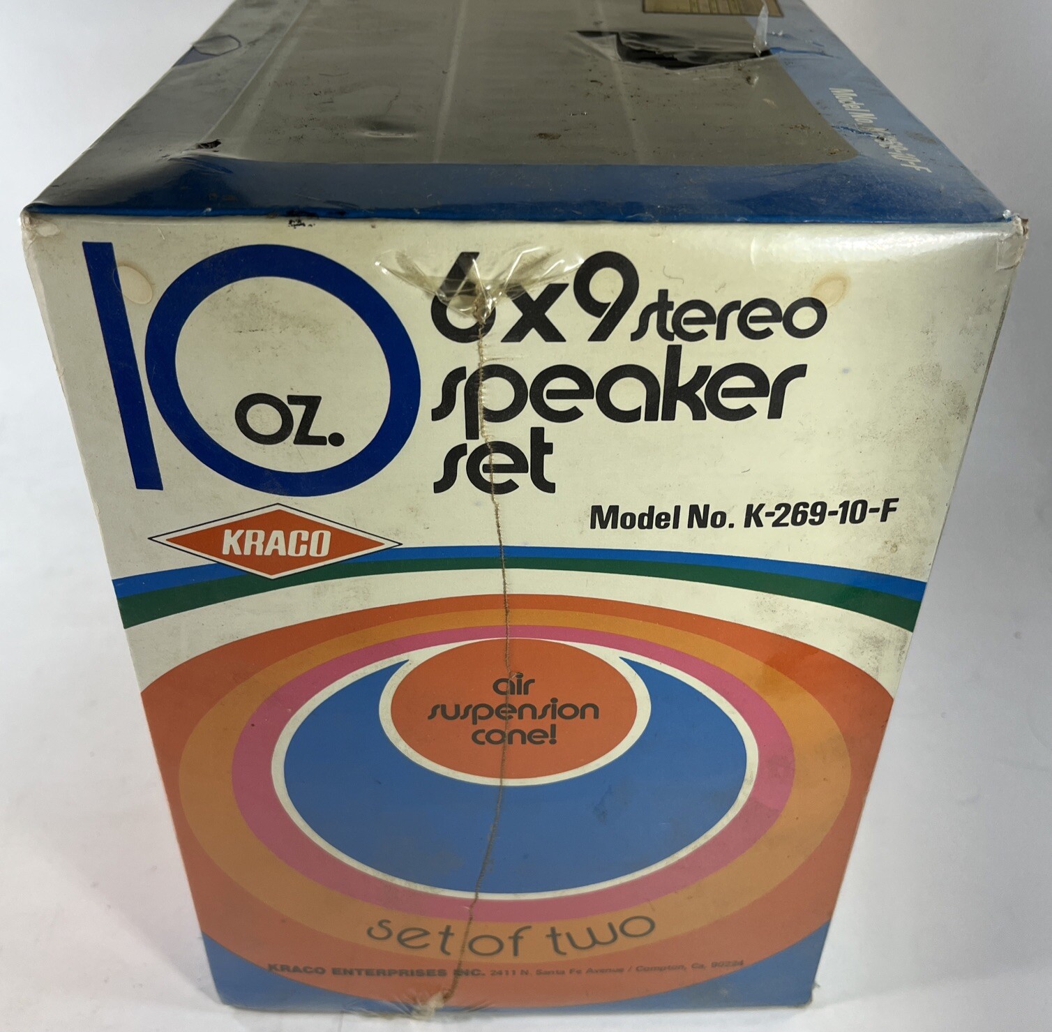 Vtg KRACO One 6" x 9" Air Suspension Speaker Kit for Car/stereo New