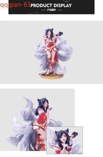 LOL League of Legends Ahri Figura la Nueve Colas Figura Fox Diaplay Estatua Regalo - Imagen 4 de 8