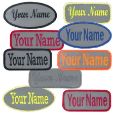 Reflective Name Patches Uniform Work Shirt, Personalized, Custom Embroidery