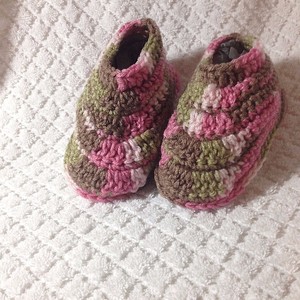 pink camo moccasin slippers