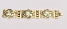 VINTAGE MEXICO EDR STERLING SILVER PANEL BRACELET