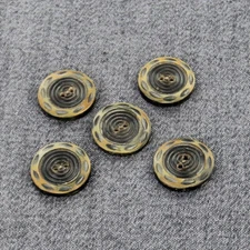 5 Pieces Real Horn Buttons Set, Blazers Suits Coats Natural Horn Blazer Buttons
