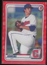 Ethan Hankins 2020 Bowman Draft Red Paper 3/5 #BD-141 INDIANS