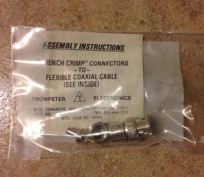 Trompeter Standard  BNC / TNC/ TPS, F Connectors  Flexible Coax Cable 14949