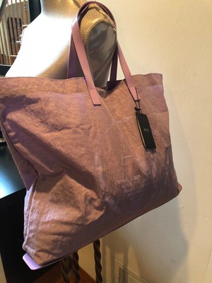 NEW ARMANI JEANS LILAC Large Tote Bag 
