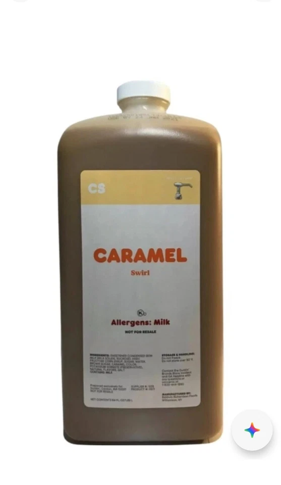 Jarra Dunkin Donuts Original Caramelo Remolino 64 OZ - ¡¡ENVÍO GRATUITO!! Exp- 90+ días Foto 2 de 4