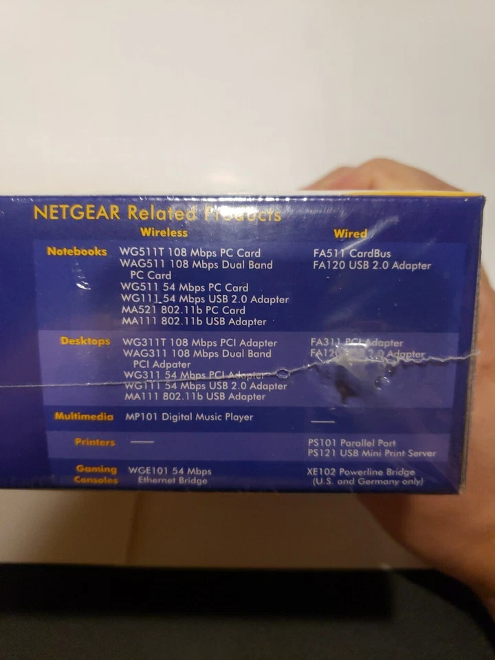 Netgear WGT624 108 Mbps 4-Port 10/100 Wireless G Router (WGT624v2) Sealed  - Image 4 of 4