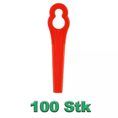 100 x Ersatz Messer Klingen für Einhell Akku Rasentrimmer GE-CT 18 Li DE