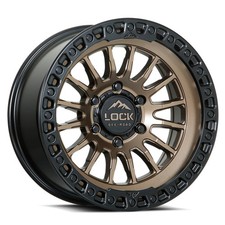 17x9 Lock Off-road Grit Matte Bronze With Matte Black Ring Wheel 6x135 1mm