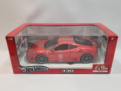 NIB 1/18 Hot Wheels Ferrari 430 Scuderia Red Diecast Rare