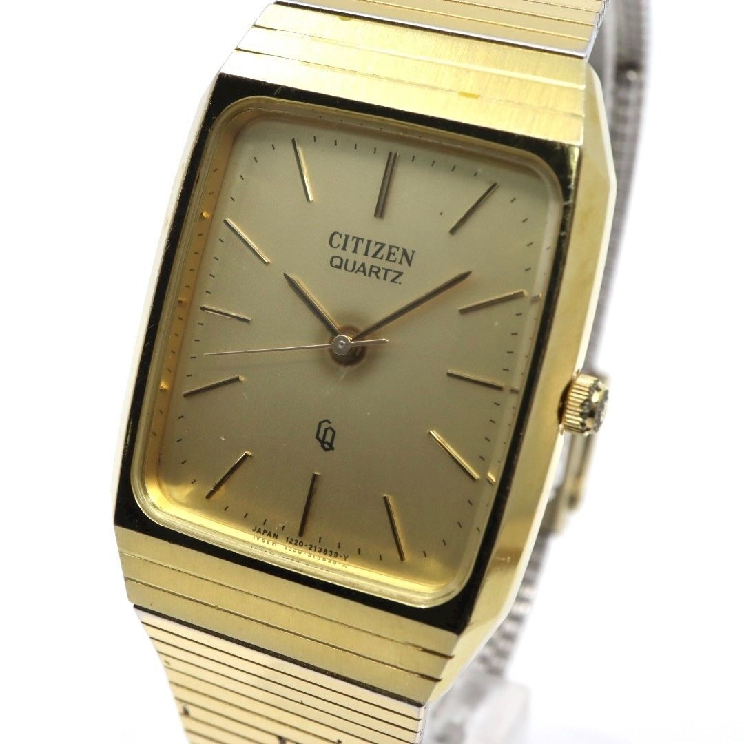 Citizen Quartz Gold Color Rectangular Stainless S… - image 1