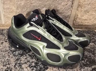 Nike Women's Air Max Muse Sneakers Black | University Red | Oil Green Size 6 NEW