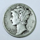1943 Mercury Dime ~ FINE DETAILS~ 90% Silver #4623