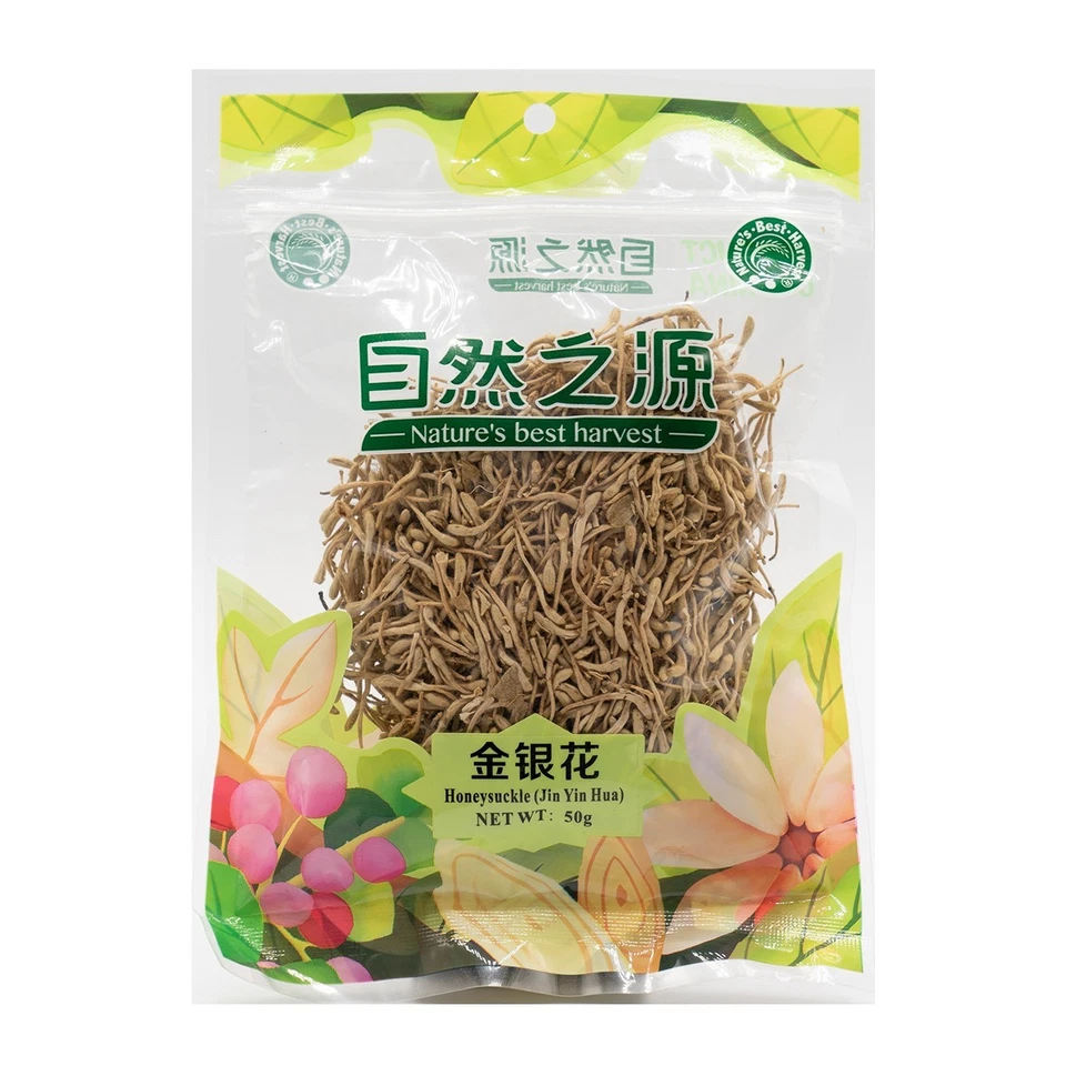 NATURE'S BEST HARVEST, HERMAN KUIJPER B.V. Jin Yin Hua – Honeysuckle – Geißblattblüten – NHB 50 g