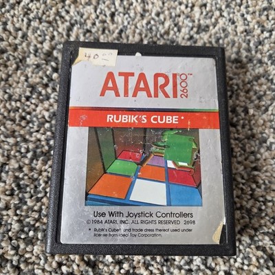 Rubik's Cube 3D (Atari 2600, 2600+) Game Cartridge, NTSC